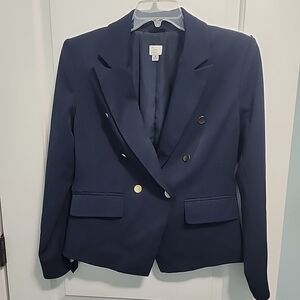 a new day Navy Women's Blazer with Gold Buttons Sz 12